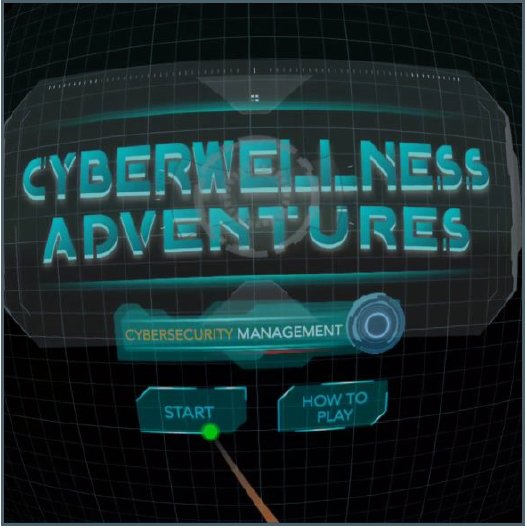 Screenshot of the CyberWorld Adventures screen.